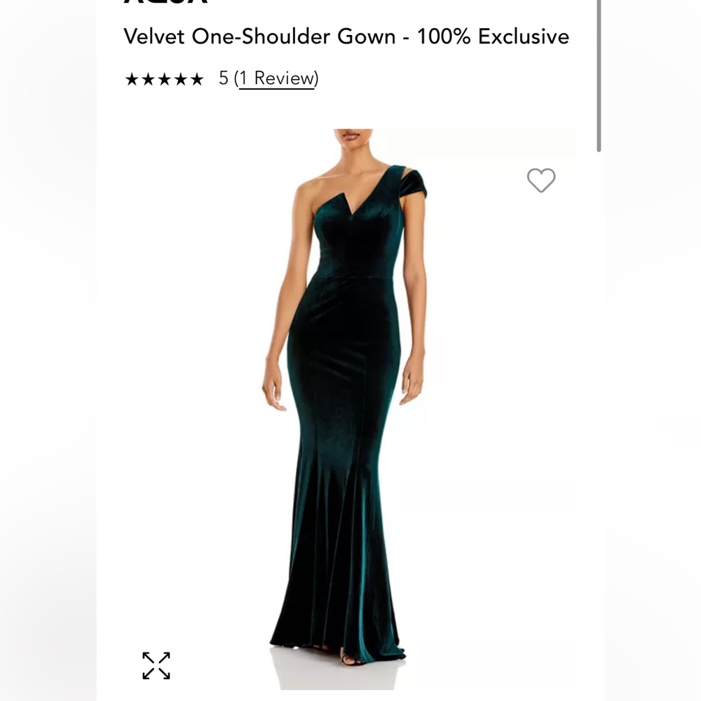 Aqua Velvet Gown